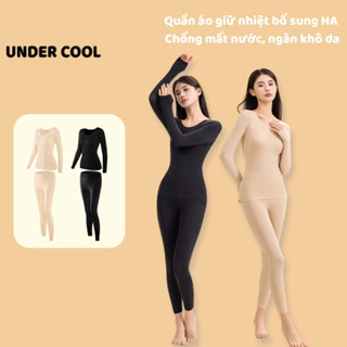 Bộ quần áo giữ nhiệt ủ kem nữ bổ sung HA chống khô da UNDERCOOL Đồ lót mùa đông set đồ giữ nhiệt cao cấp cho nữ SB27