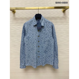 Áo Sơ mi nam LV họa tiết thêu đính đá cực nét tay dài phong cách trẻ trung chuẩn form