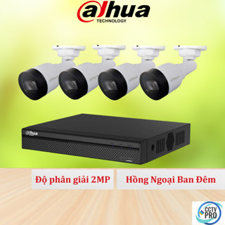 Bộ Camera Giám Sát IP POE DAHUA 4 Kênh 2MP 1080P