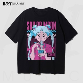 Áo thun Unisex Sailor Moon Tsukino Color Art Oversized 100% Cotton ngắn tay