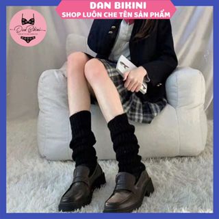  Tất vớ nữ - Tất ống chân nữ cao đầu gối tất len phong cách vintage Hàn Quốc Mẫu T125 