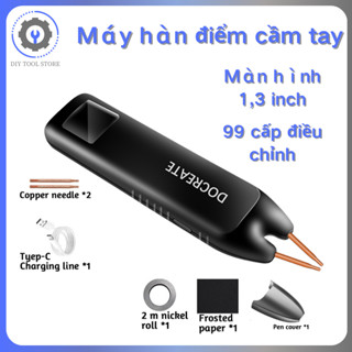 Máy hàn pin cầm tay,Máy hàn điểm pin di động,Máy hàn mạ kẽm 18650,Màn hình TFT 1.33 inch Bộ dụng cụ hàn pin lithium