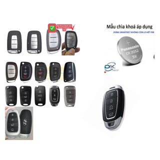 Pin Nhật Panasonic chìa khóa điều khiển xe Hyundai Accent, I10, 20,30, Elantra, Tucson, Kona, Santafe, Creta, Sonata