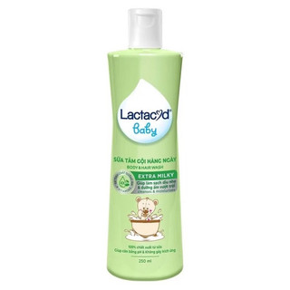 Sữa tắm gội em bé Lactacyd extra milky 250 ml