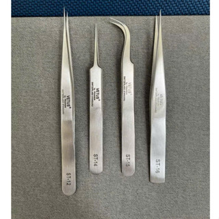 [ HÀNG CHUẨN ]Nhíp Nỉa Thẳng ST-11 ST12 ST14 ST15 ST16 nhọn, cong khít chuyên nhặt lông yến, gắp linh kiện, nối mi
