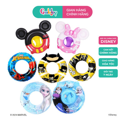 Phao Bơi Cho Bé Mesuca Hình Nhân Vật Hoạt Hình Spiderman, Batman, Mickey, Princess, Frozen Đáng Yêu
