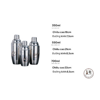 Lắc inox (Shaker inox) 350ml lắc inox 304 tiện lợi 350ml