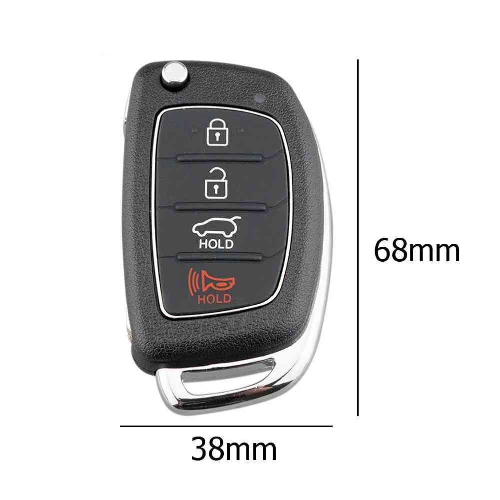 Vỏ Chìa Khóa Gập Xe Hyundai I20 I30 Accent Elantra 4 Nút Độ Chìa Gập Thay Thế Vỏ Cũ