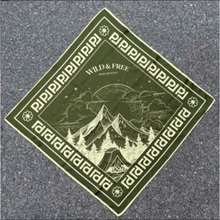 Khăn vuông Bandana PEALO chất liệu lụa cao cấp