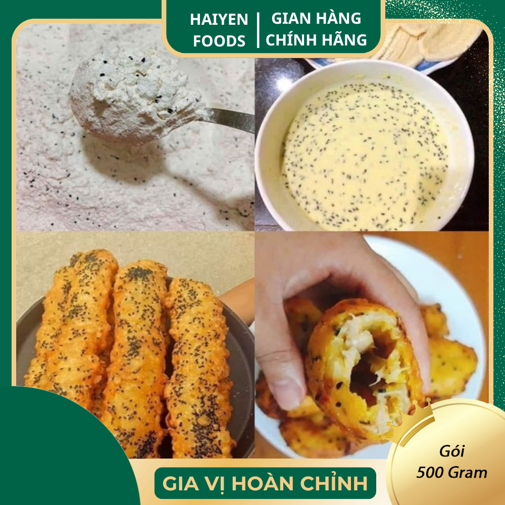 (1KG) Bột bánh chuối An Giang HAIYENFOODS, bột chiên bánh ngô, khoai