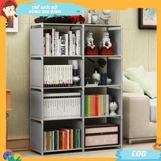  Giá Sách Tủ vải tổ ong Lắp Ghép Kệ Đựng Đồ Sách Vở Túi Xách Balo Mỹ Phẩm Lắp Ghép Vững Chắc 