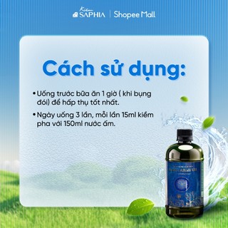 Nước Kiềm Thảo Dược Ung Bướu- KIỀM SAPHIA Alkali UB, Dung Tích 500ml