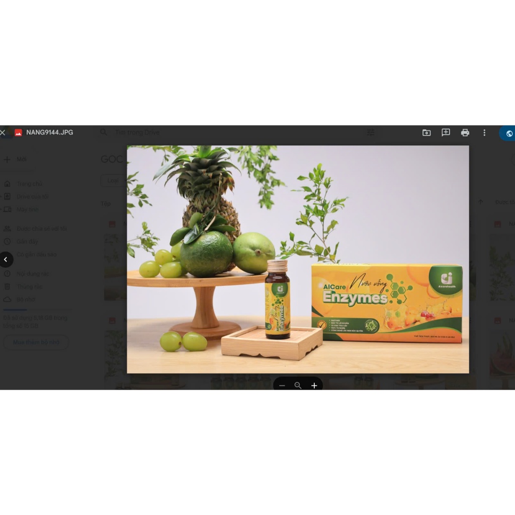 Nước uống AIcare Enzymes (AIcare Enzymes được lên men tự nhiên từ 22 loại trái cây hữu cơ)