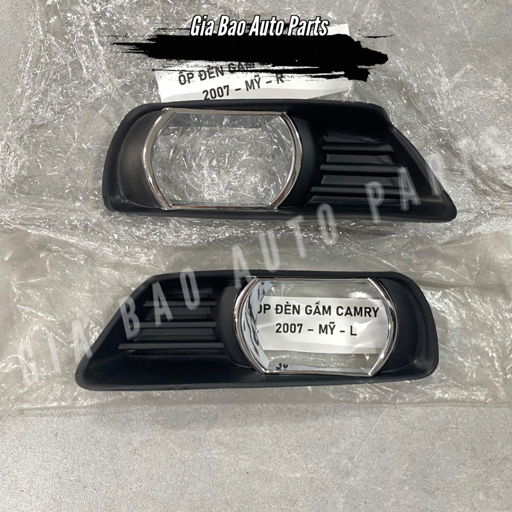 Ốp đèn gầm ô tô Toyota Camry 2007 xe Mỹ | Fog lamp cover Toyota Camry 2007 USA - Ảnh thật shop chụp