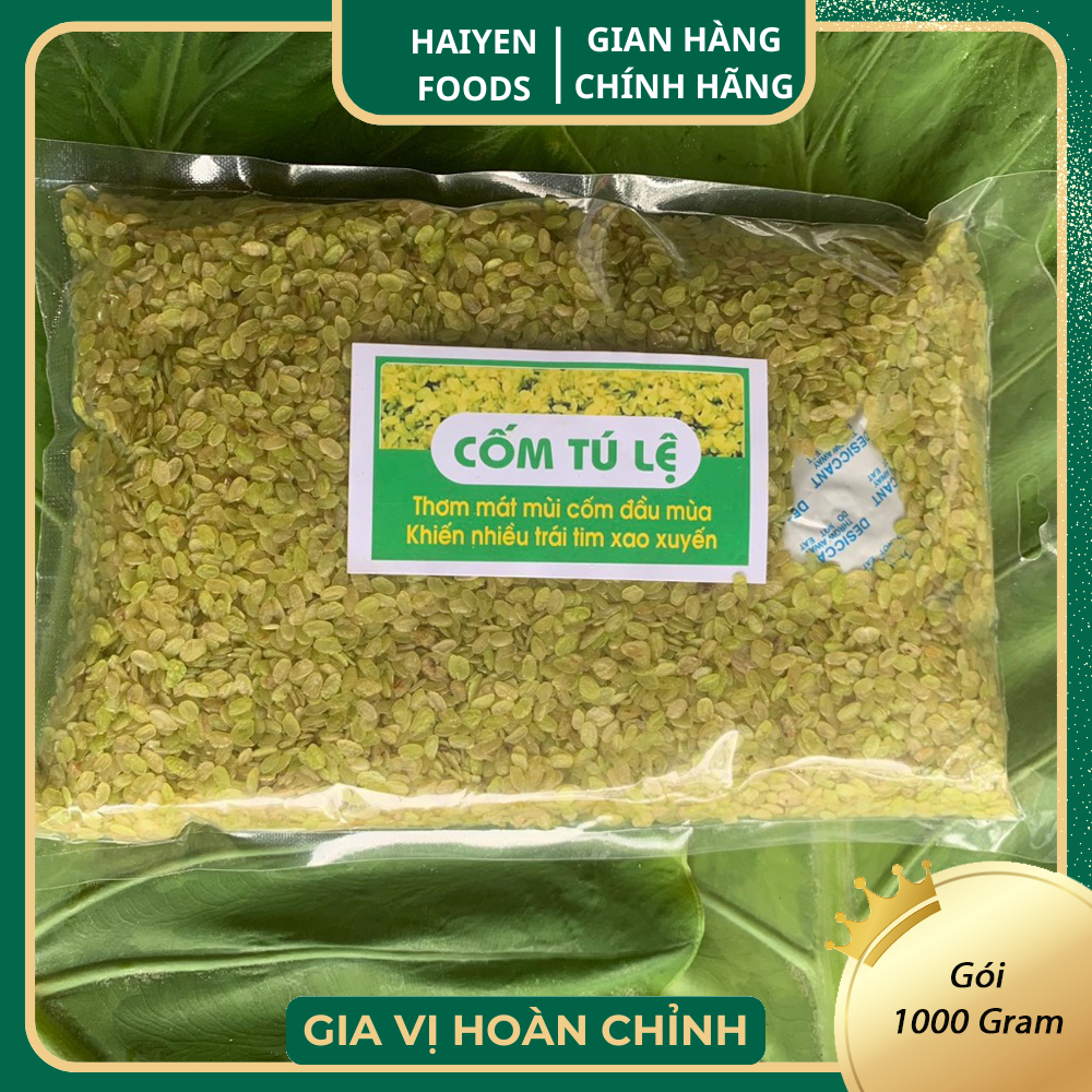 1Kg Cốm khô, cốm dẹp Tú lệ không nhuộm phẩm màu Loại đặc biệt