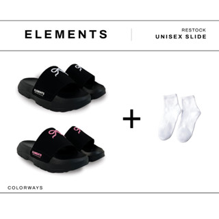 [TẶNG VỚ] E04 - Dép Elements Sweet Bow quai nhung đế cao - ( Slipper ) Dép Elements nơ thêu đế bánh mì xinh xắn - Eleme