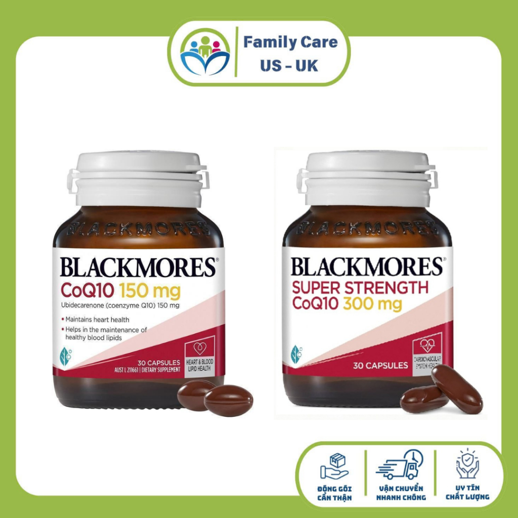 Viên uống bổ tim Q10 BLACKMORES hàm lượng 300mg- 150mg 30 viên