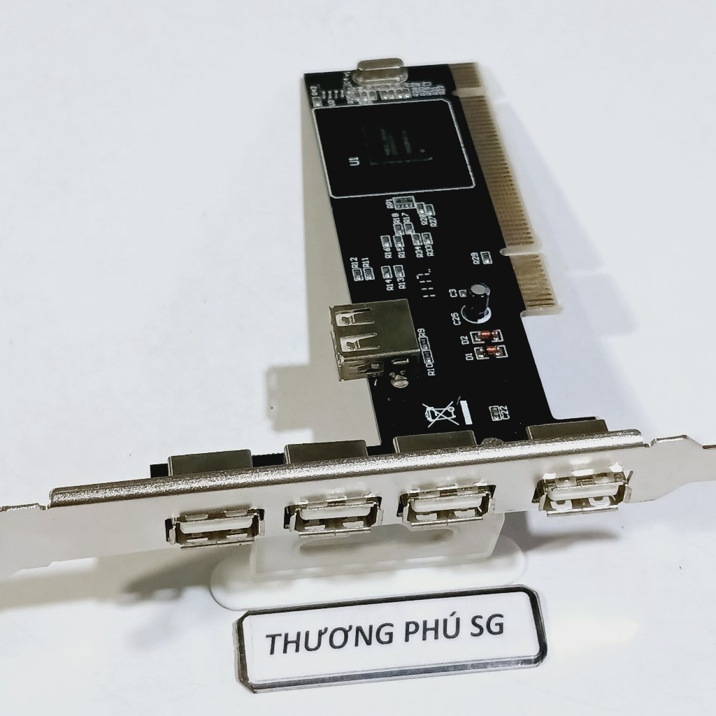 Card PCI USB 2.0 / Card Có 5 cổng USB 2.0 (Thiết bị tự nhận)
