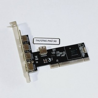 Card PCI USB 2.0 / Card Có 5 cổng USB 2.0 (Thiết bị tự nhận)