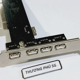 Card PCI USB 2.0 / Card Có 5 cổng USB 2.0 (Thiết bị tự nhận)