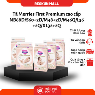 (First Premium) Bỉm Merries First Premium Dán/Quần Nội Địa Nhật Cao Cấp NB68D/S62D/M50D/M46Q/L38Q/XL34Q