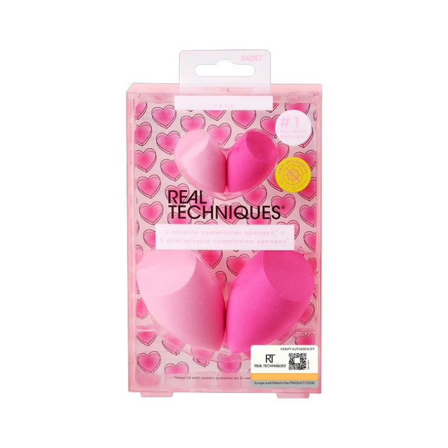 Set 2 Mút Lớn Và 2 Mút Mini RT Real Techniques Miracle Complexion Sponges