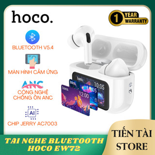 Tai nghe bluetooth Hoco EW72, màn hình cảm ứng, bluetooth v5.4, chống ồn ANC, mic đàm thoại, cảm ứng chạm, bh 1 năm