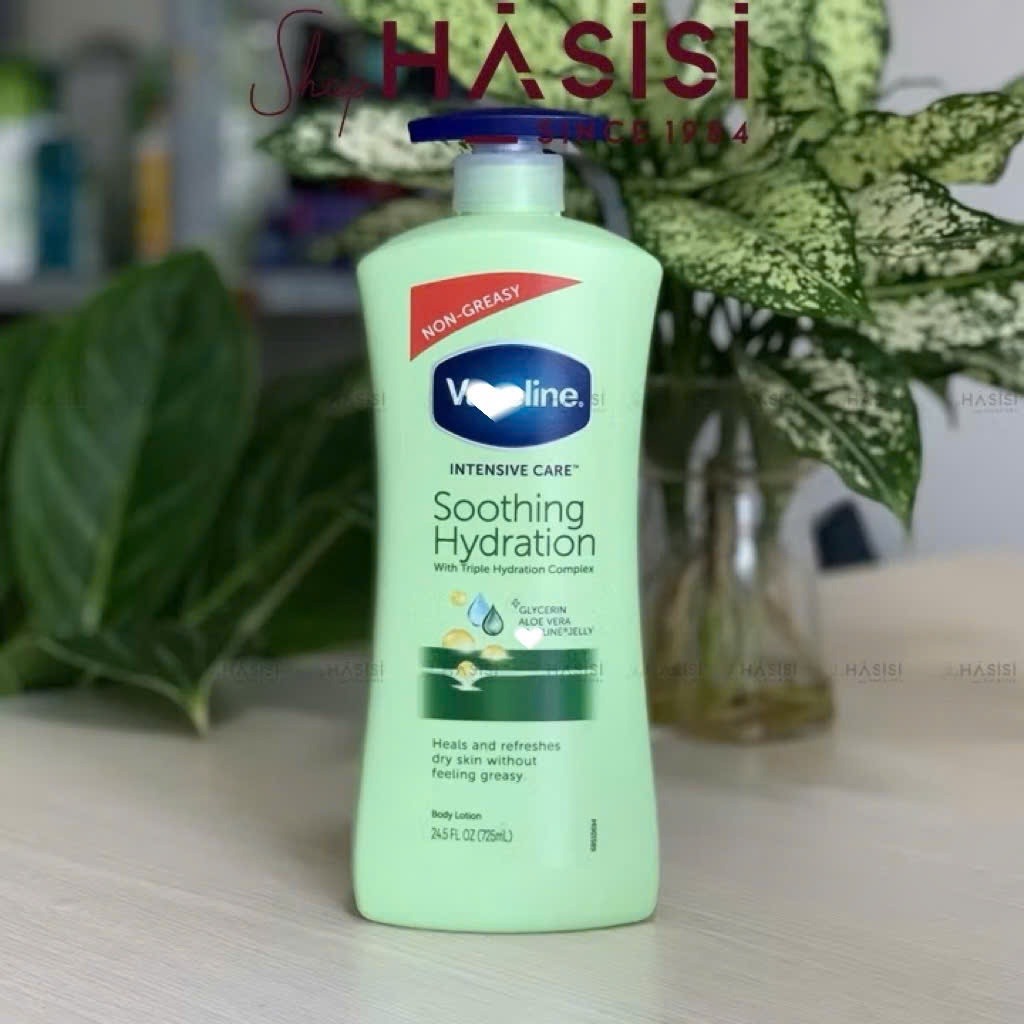 SỮA DƯỠNG THỂ VASELINE Intensive Care Aloe Soothe Body Lotion 725ml ( Xanh Lá ) | BigBuy360 - bigbuy360.vn