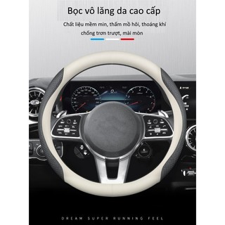 Bọc vô lăng da cao cấp, siêu mềm mịn các dòng xe: Toyota,Honda,Mazda,Mitsubishi,Ford,Kia,Hyundai,Mercedes,peugeout...