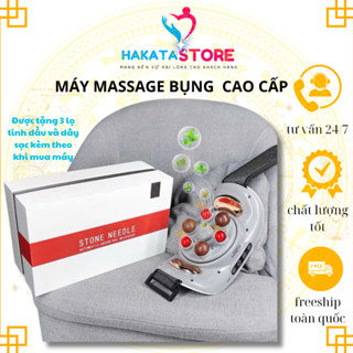 TẶNG VOUCHER- Máy massage bụng đa năng HKA01 tích hợp xung điện đá nóng giúp giảm mỡ bụng,máy đánh tan mỡ bụng