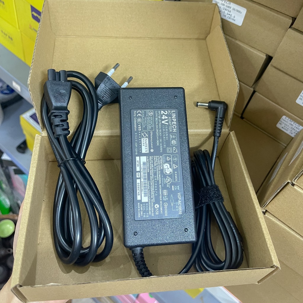 Nguồn adapter 24V 5A cho máy bơm nước, switch POE... Nguồn 24V 5A chính hãng Linpech