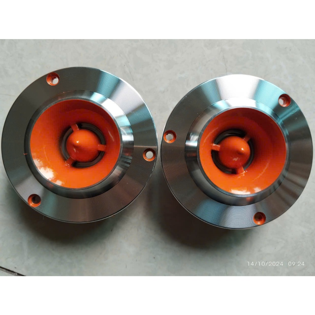Loa treble rời Titan màng cam từ 70 toàn vành 10cm tặng kèm tụ 3.3uf - loa treble rời(1 treble)