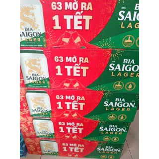 Bia Sài Gòn Xanh Lager Thùng [ 24 Lon * 330ml ]