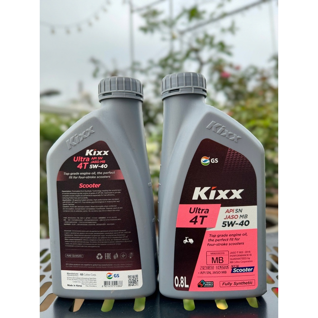 Nhớt xe ga Kixx 5W40 SN fully synthentic 800ml