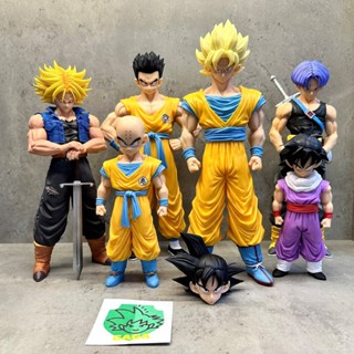 Mô hình Dragonball Team Z Goku Gohan Krillin, Trunks 26cm 2 đầu thay thế sắc nét