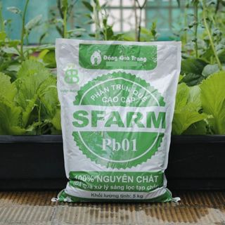 Phân Trùn Quế Nguyên Chất Dạng Bột Sfarm, Phân Hữu Cơ Vuonbabylon cung cấp dinh dưỡng, Cho Mọi Loại Cây trồng - Túi 5kg