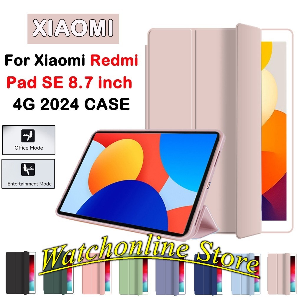 Bao da dẻo màu cho Redmi Pad SE 4G 8.7 / redmi pad se 8.7 inch 2024