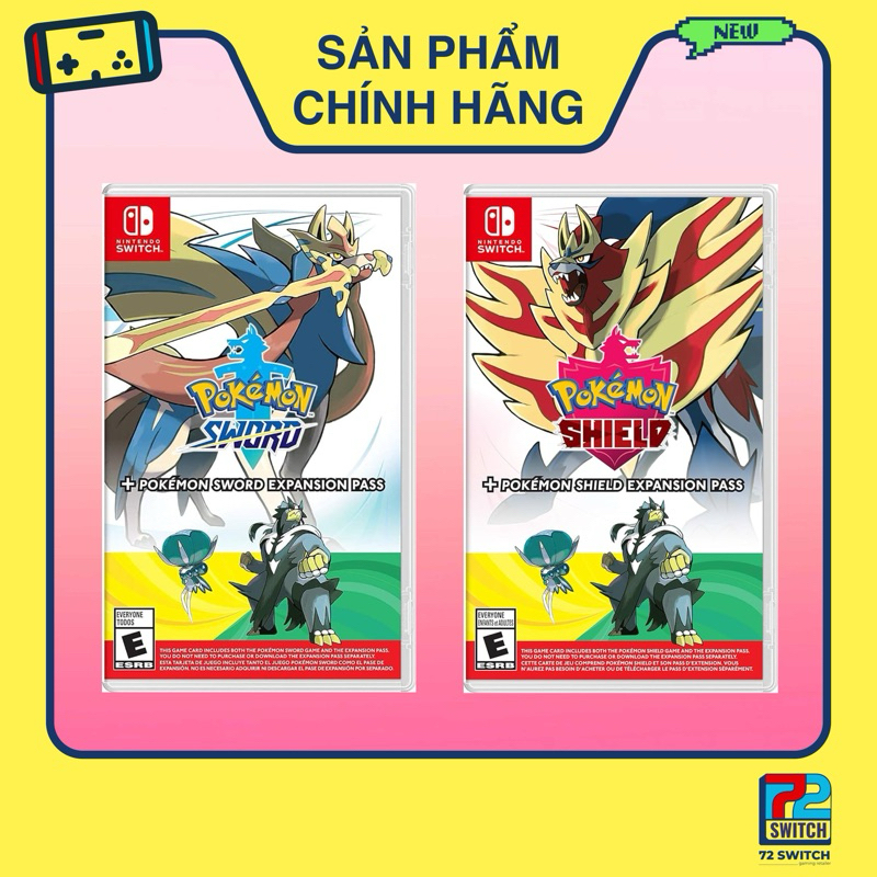 Băng Game Pokemon Sword and Shield - Isle of Armor and Crown Tundra Expansion Pass