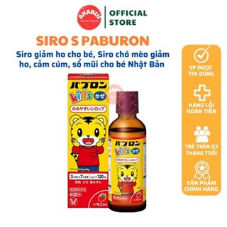 Siro S giảm ho cảm sổ mũi, siro ho chó mèo Paburon S giảm ho an toàn cho bé Nhật Bản