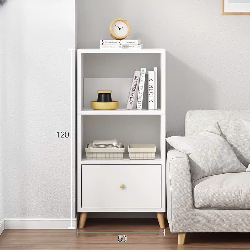 Kệ sách gỗ để sàn phong cách Bắc Âu nhiều tầng lắp ghép dễ dàng gỗ MDF phủ Melamine chống mối mọt A28 | BigBuy360 - bigbuy360.vn