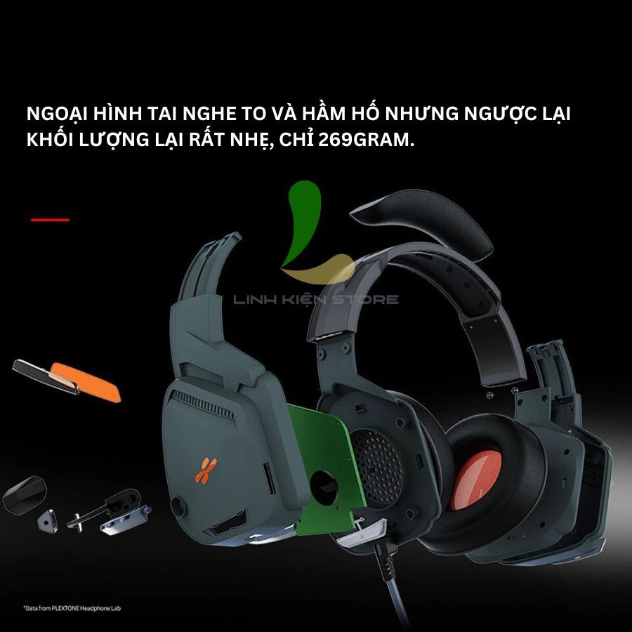 Tai Nghe Chụp Tai HOSAN Plextone G800 Mark II Kết Nối Có Dây, Mic Rời Hỗ Trợ Nhiều Thiết Bị | BigBuy360 - bigbuy360.vn