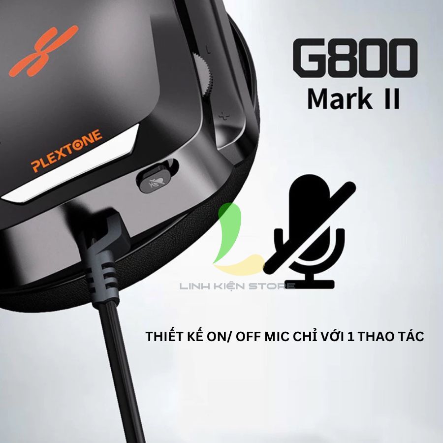 Tai Nghe Chụp Tai HOSAN Plextone G800 Mark II Kết Nối Có Dây, Mic Rời Hỗ Trợ Nhiều Thiết Bị | BigBuy360 - bigbuy360.vn