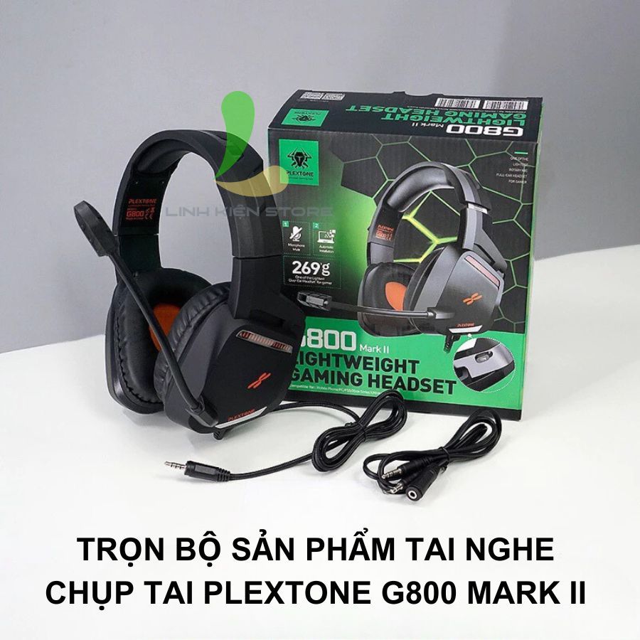 Tai Nghe Chụp Tai HOSAN Plextone G800 Mark II Kết Nối Có Dây, Mic Rời Hỗ Trợ Nhiều Thiết Bị | BigBuy360 - bigbuy360.vn