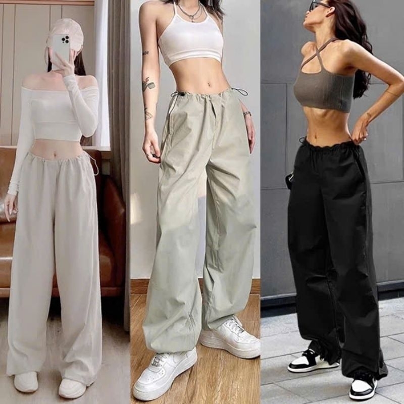 Quần Dù Jogger Unisex J100 Ống Rộng (Giao Mẫu Ngẫu Nhiên)