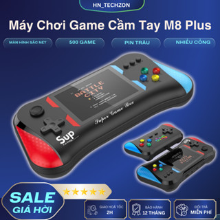 Máy chơi game cầm tay M8 Plus - Màn hình sắc nét - 500 Game hot - Pin cực khủng - New 2022