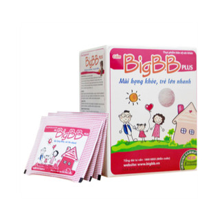 Cốm BIGBB PLUS [Hộp 16 gói] - Tăng cường sức đề kháng cho bé [big bb / bigbb hồng]