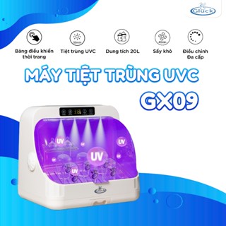 Máy tiệt trùng bình sữa và úp bình sữa Gluck GX09 chính hãng sấy khô tia UVC diệt khuẩn hiệu quả