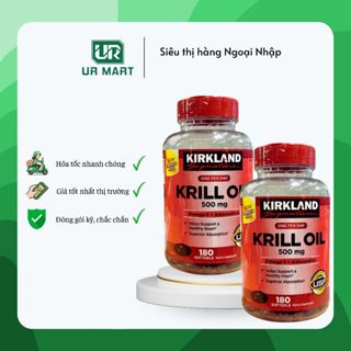 Dầu Cá Kirkland Signature Krill Oil 500mg, 180 Viên