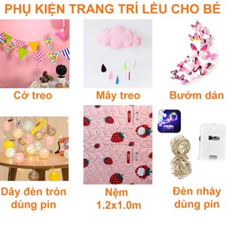 Phụ kiện trang trí lều cho bé, lều công chúa hoàng tử