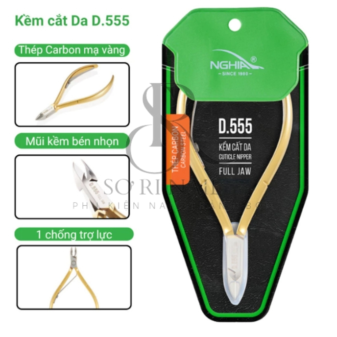 Kềm Nghĩa Cắt Da D555, Kìm Nhặt Da D555, Kìm Nghĩa 555 - Sơri Nail